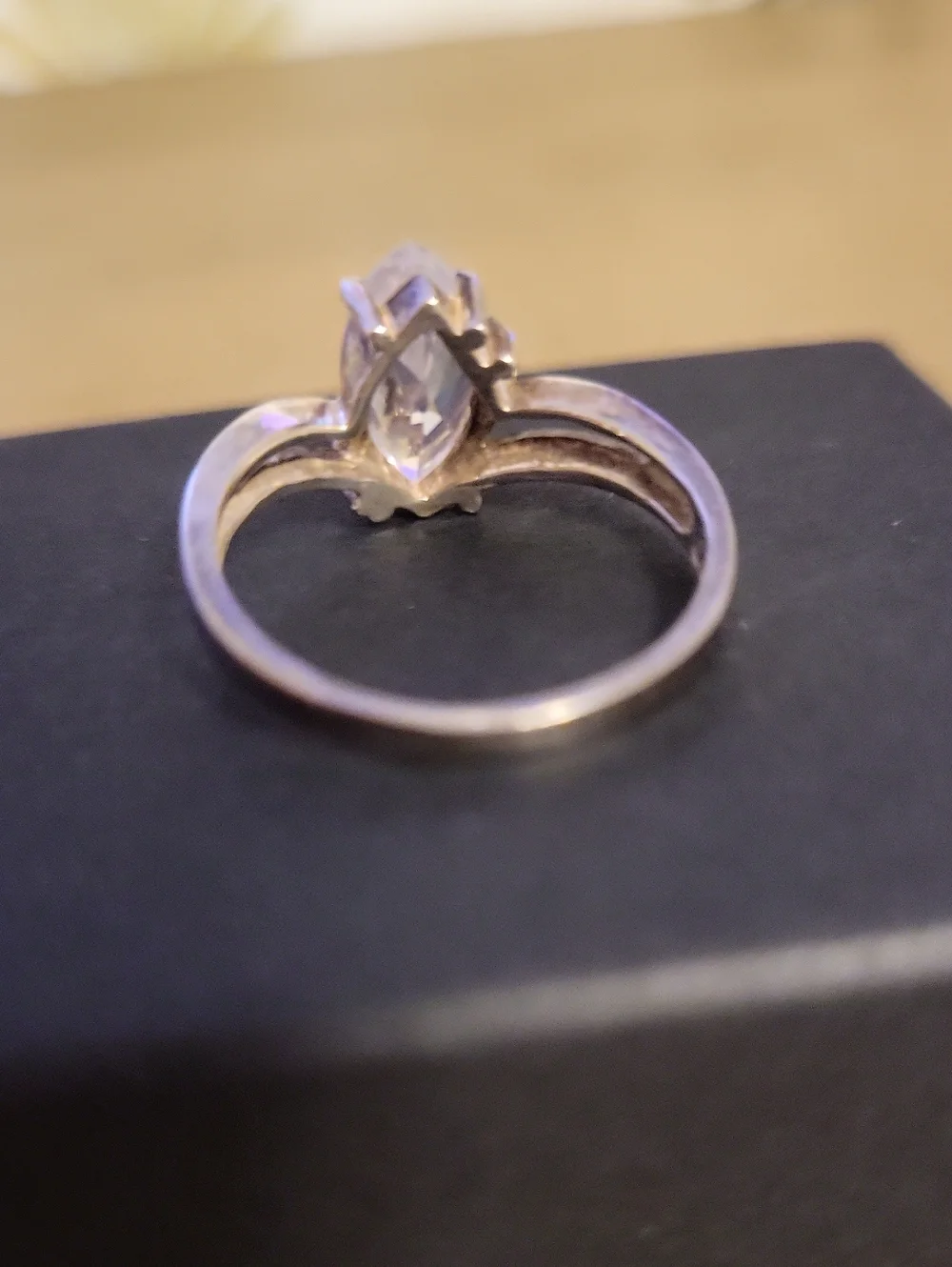 Vintage Chateau d' Argent 925 Sterling Silver Marqiise Wrap Ring